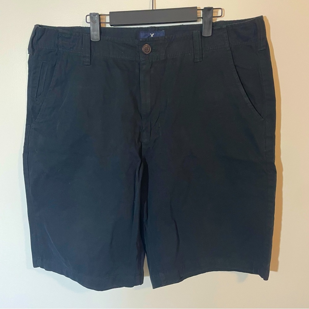 American Eagle Mens Shorts Size 38 Longboard Chino Black